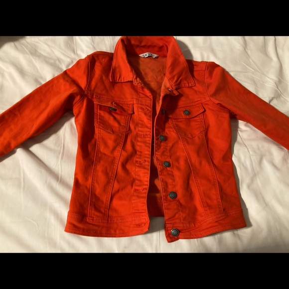 Orange demin jacket - Picture 1 of 2